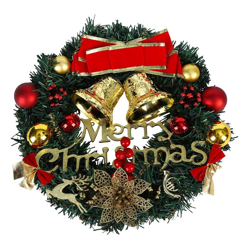 EVERSO - Corona Navideña Guirnalda Decoracion De Navidad 30cm