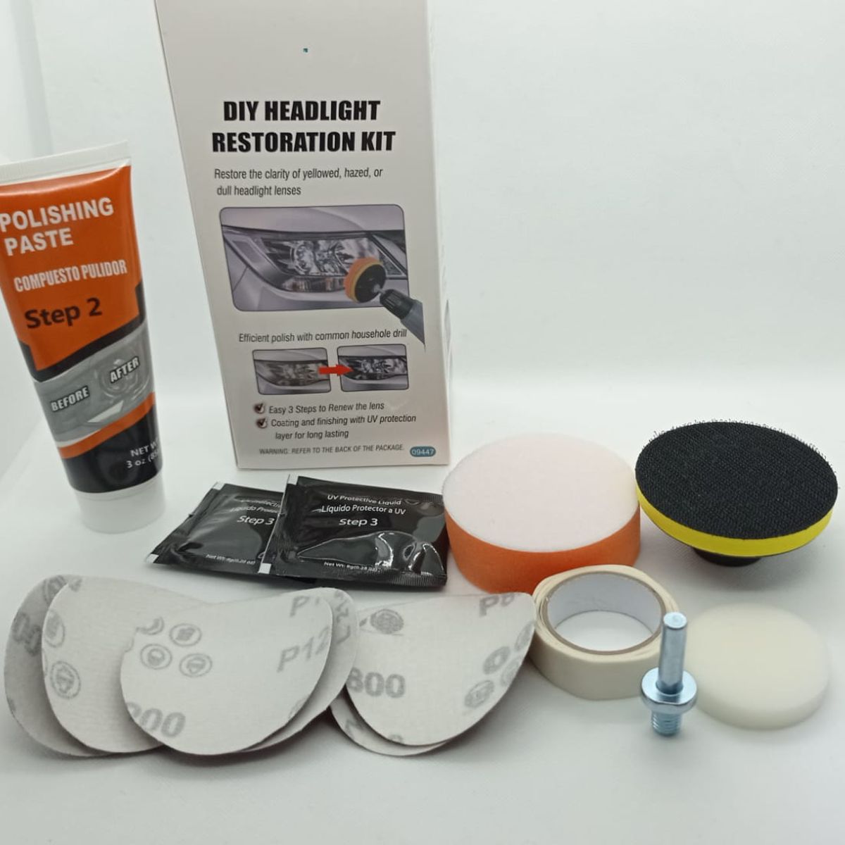 GENERICO - Kit de restauración de faros ópticos de auto renueva