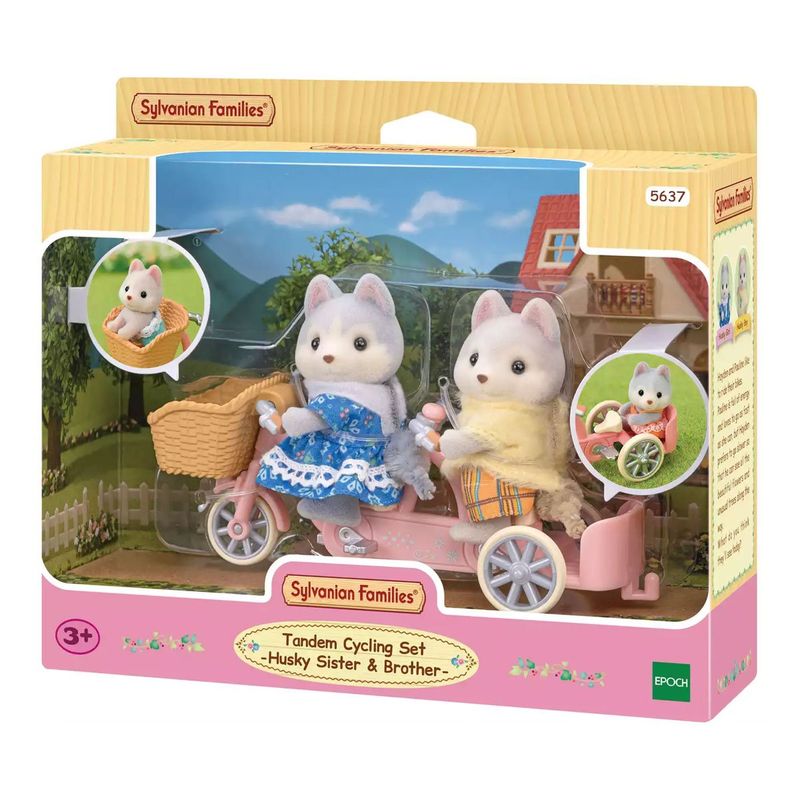 SYLVANIAN FAMILIES - Hermanos Husky en Tandem Sylvanian Families