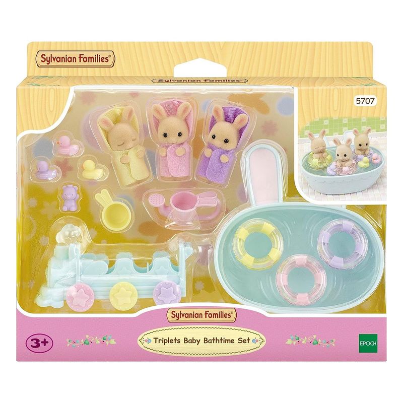 SYLVANIAN FAMILIES - Trillizos Conejos de Leche Bebés Sylvanian Families