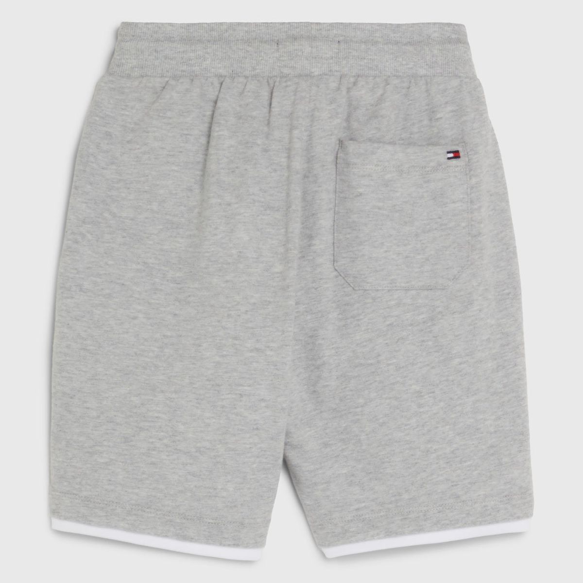 TOMMY HILFIGER - Short Varsity Con Cordón Y Logo Gris Niño