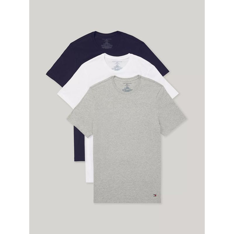 TOMMY HILFIGER - Pack De 3 Camisetas Solid C-Neck Multicolor Tommy Hilfiger