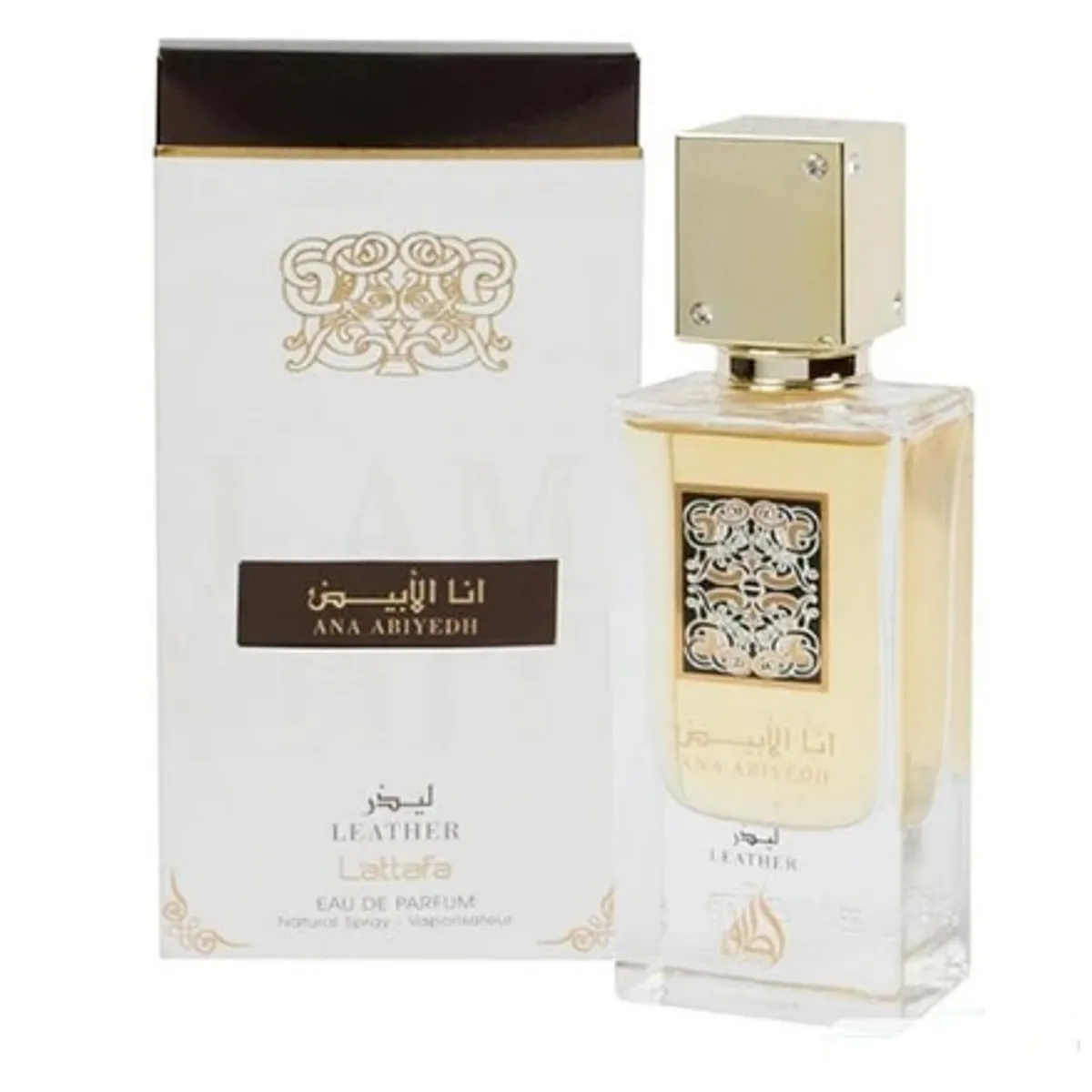 LATTAFA - Ana Abiyedh Leather EDP 60 ML Unisex  Lattafa.