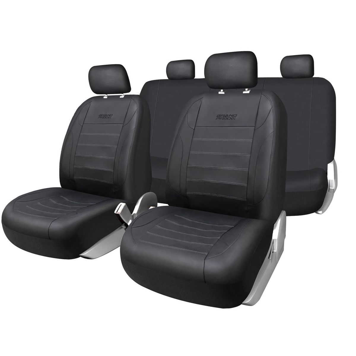GRAND PRIX - Funda Cubre Asiento Auto Universal - Gris oscuro