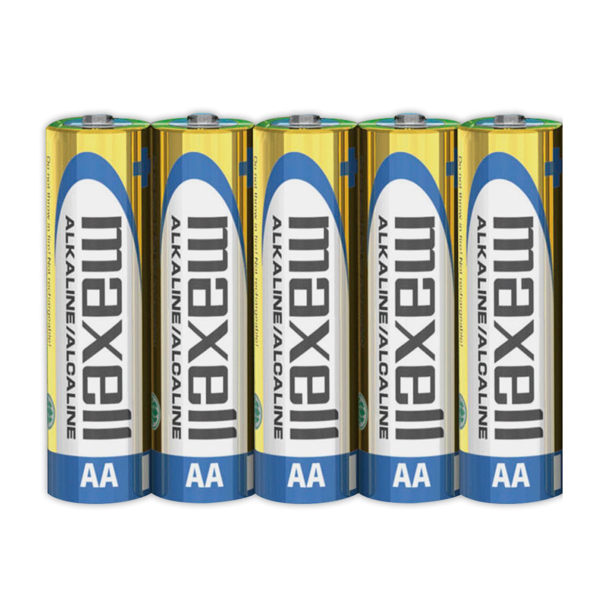 MAXELL - Pilas AA LR6 x5 1.5V Alcalina Maxell Durabilidad y Potencia