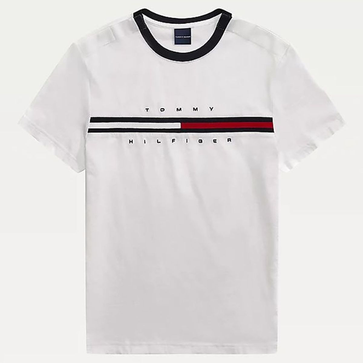 TOMMY HILFIGER - Polera Adaptive Puro Algodón Blanco Hombre.