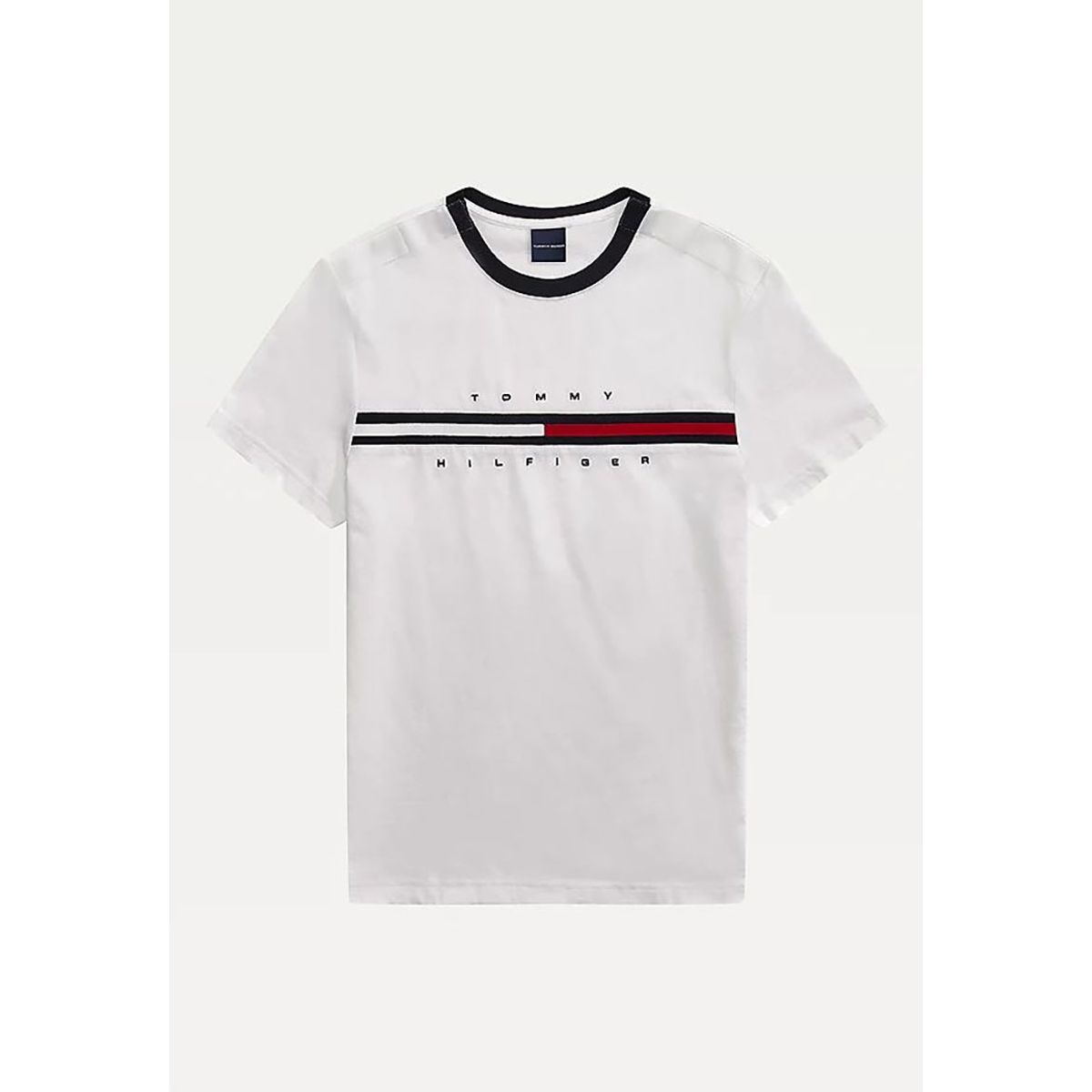 TOMMY HILFIGER - Polera Adaptive Puro Algodón Blanco Hombre.
