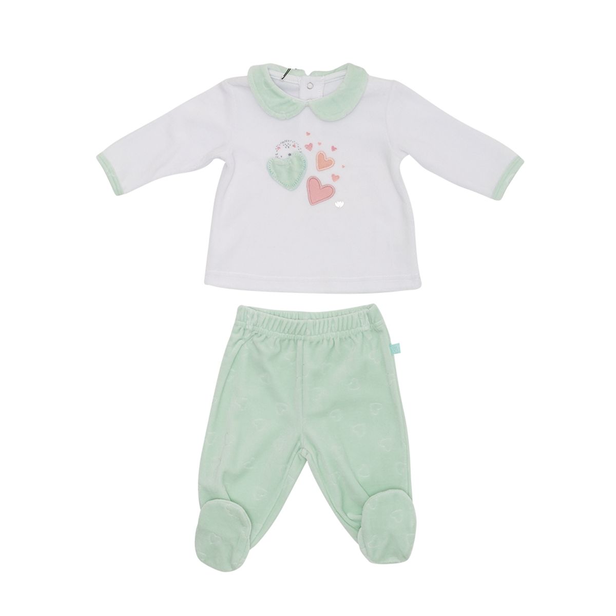 PILLIN - Conjunto Plush Bebé Niña Menta Pillin PILLIN