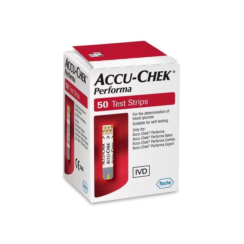 ACCU CHEK - 50 Tiras Reactivas Accu-Chek® Performa /Cintas