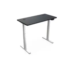 UPLIFT - Escritorio Eléctrico Regulable Cubierta Negra 140x70 cm + Base Blanca
