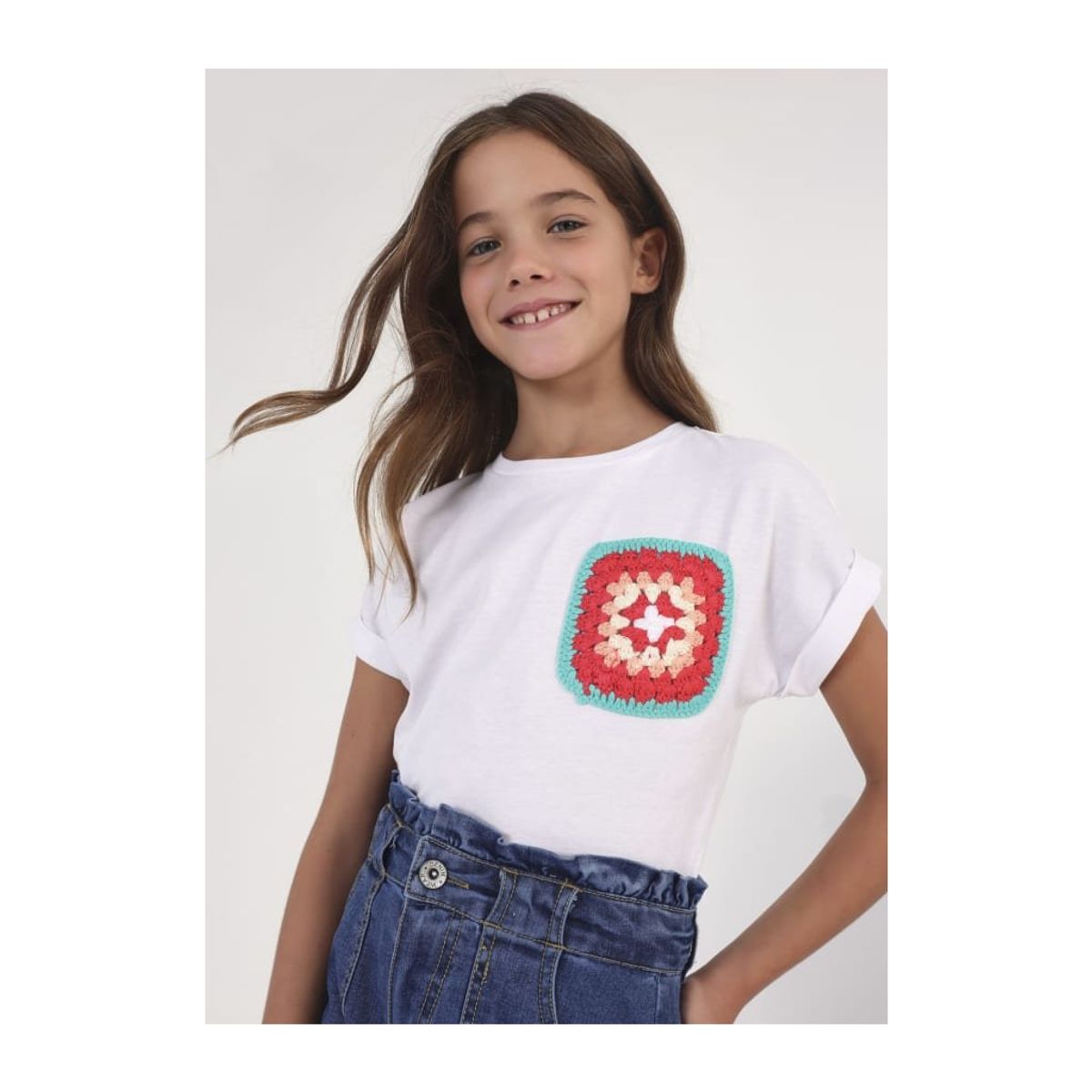 MAYORAL - Camiseta manga corta de algodón sostenible para chica