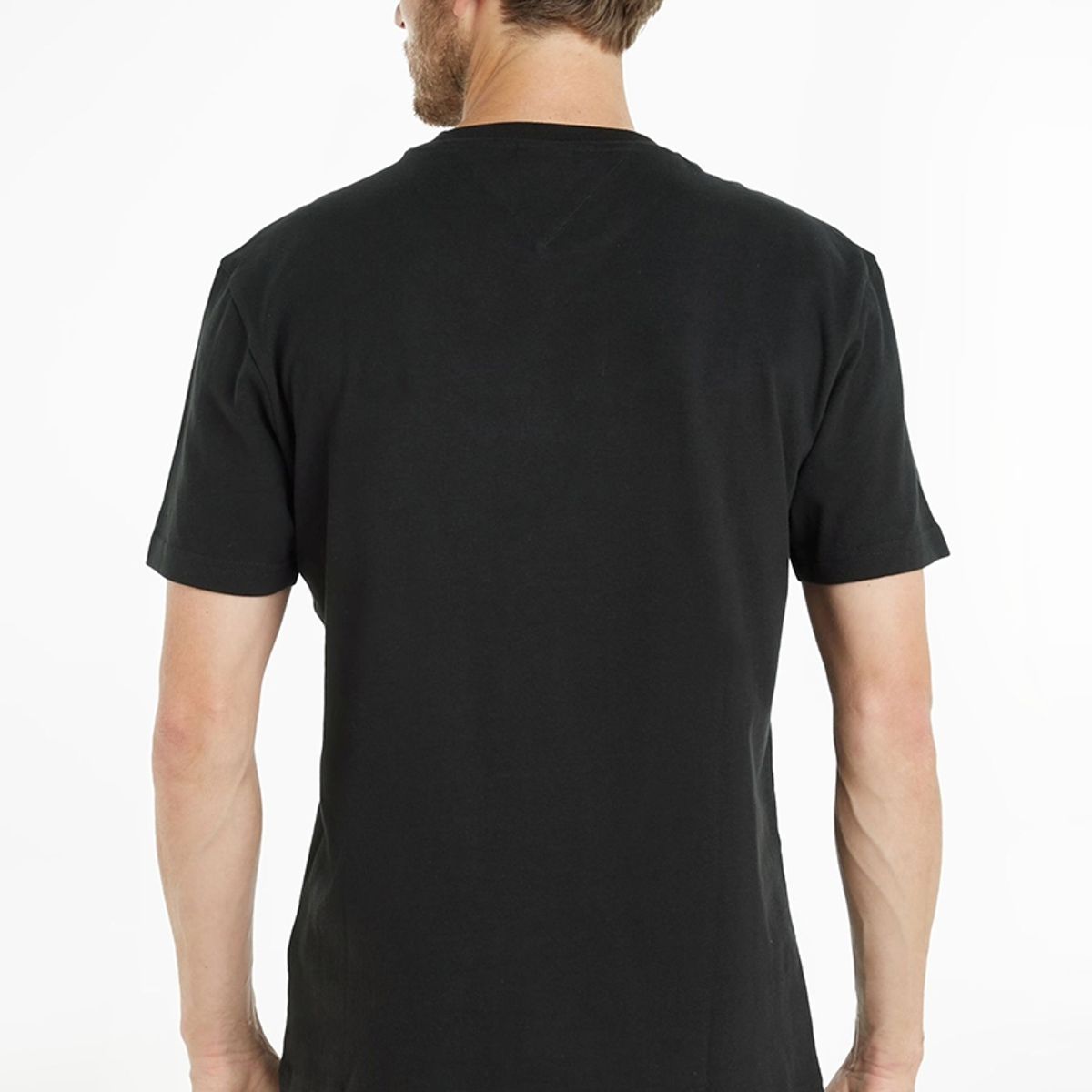 TOMMY HILFIGER - Polera Classic Varsity Negro Hombre.