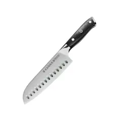 KANKA - - Cuchillo Santoku 18cm Acero Inoxidable Alemán Mango G10