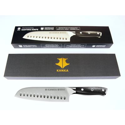 Imagen 2 del producto - Cuchillo Santoku 18cm Acero Inoxidable Alemán Mango G10