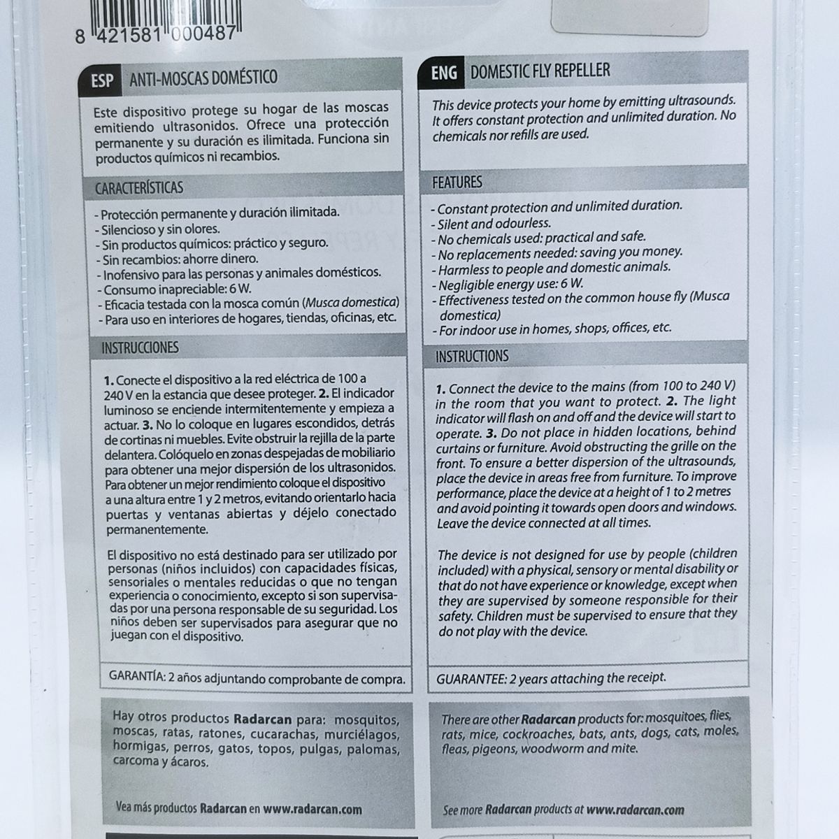RADARCAN - Anti Hormigas Hogar Radarcan SC-28 120 mts2