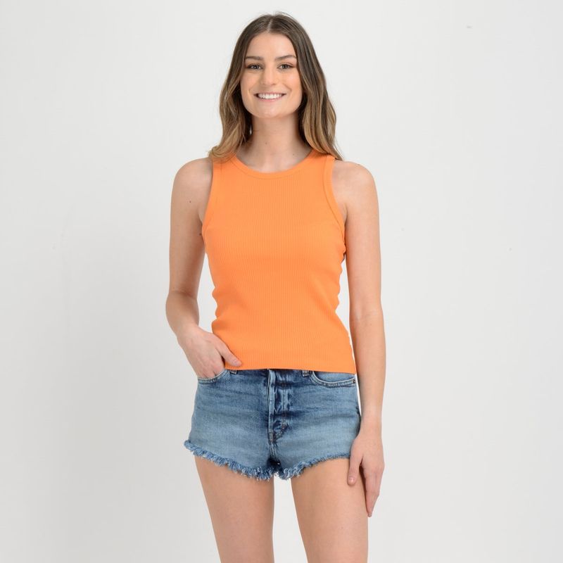 O'NEILL - POLERA SIN MANGAS MISSION  NARANJO