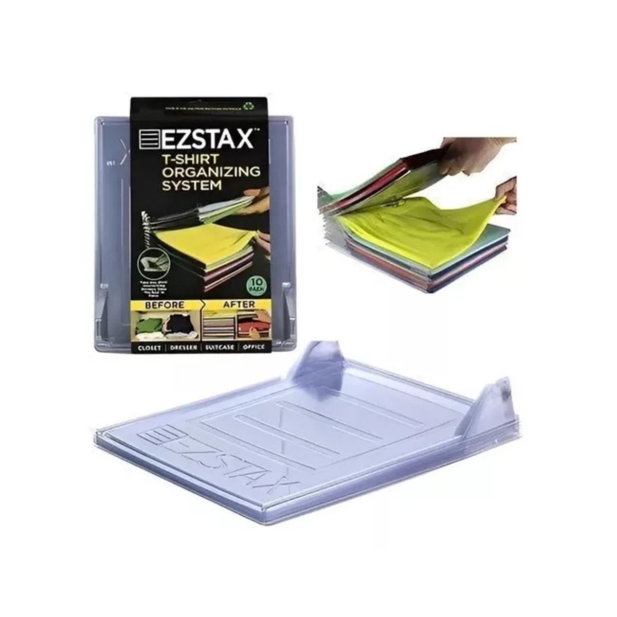 GENERICO - Sistema Organizador De Ropas Para Closet Poleras Armario