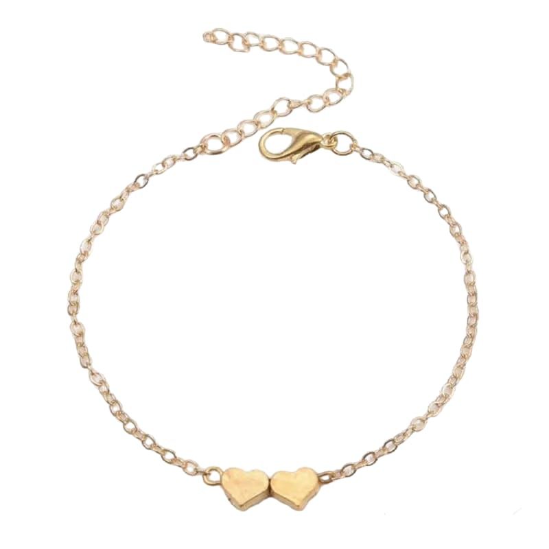 GENERICO - Pulsera Corazones Dorada