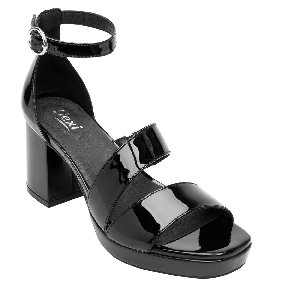 FLEXI - Sandalia Mujer Kadeisha Negro Flexi.