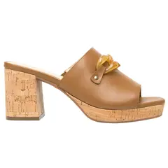 FLEXI - Sandalia Mujer Cuero Kadeisha Café