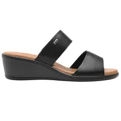 FLEXI - Sandalia Mujer Cuero Zura Negro