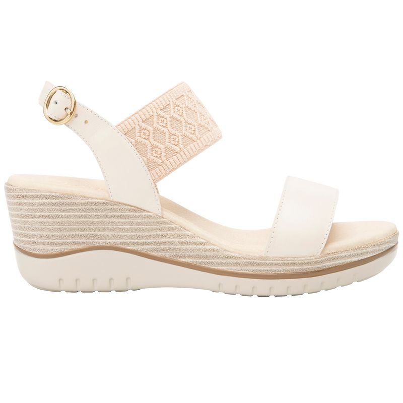 FLEXI - Sandalia Mujer Cuero Emily Blanco Flexi