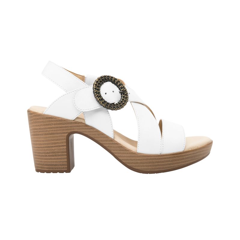 FLEXI - Sandalia Mujer Cuero Lory Blanco Flexi