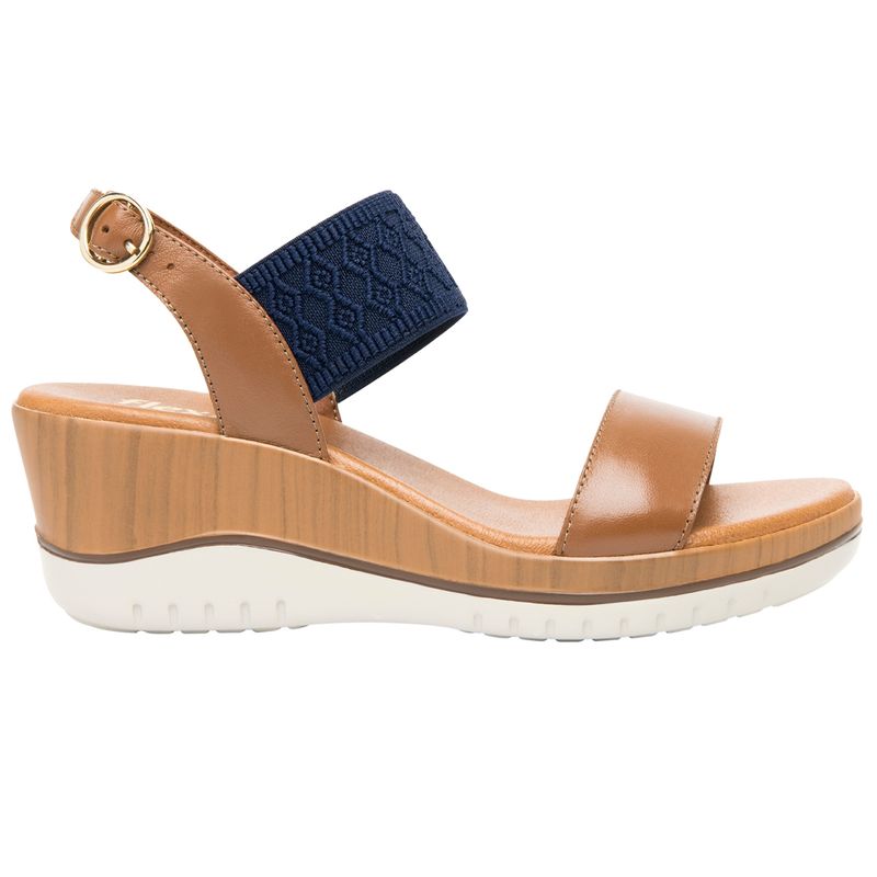 FLEXI - Sandalia Mujer Cuero Emily Café Flexi