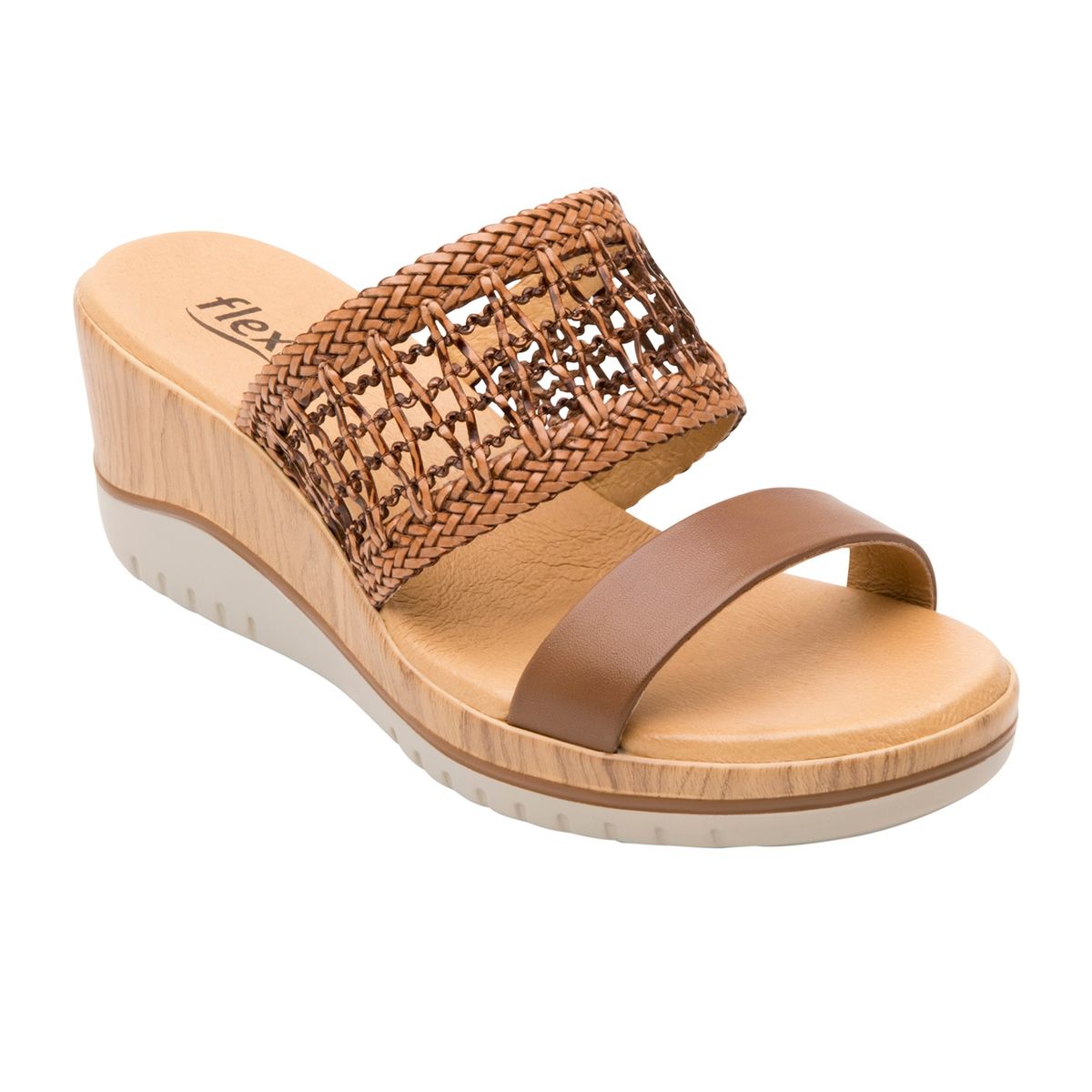 FLEXI - Sandalia Mujer Cuero Emily Cafe Flexi