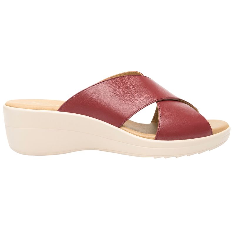 FLEXI - Sandalia Mujer Cuero Amapola Rojo Flexi