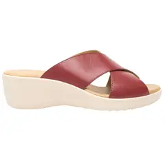 FLEXI - Sandalia Mujer Cuero Amapola Rojo
