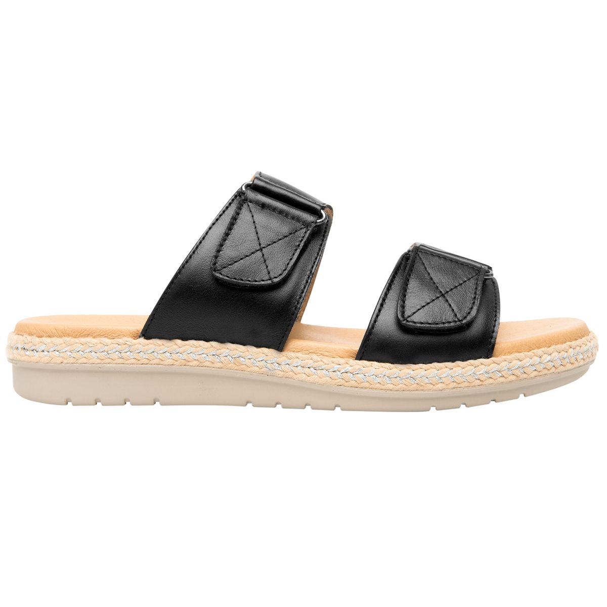 FLEXI - Sandalia Mujer Cuero Peonia Negro Flexi