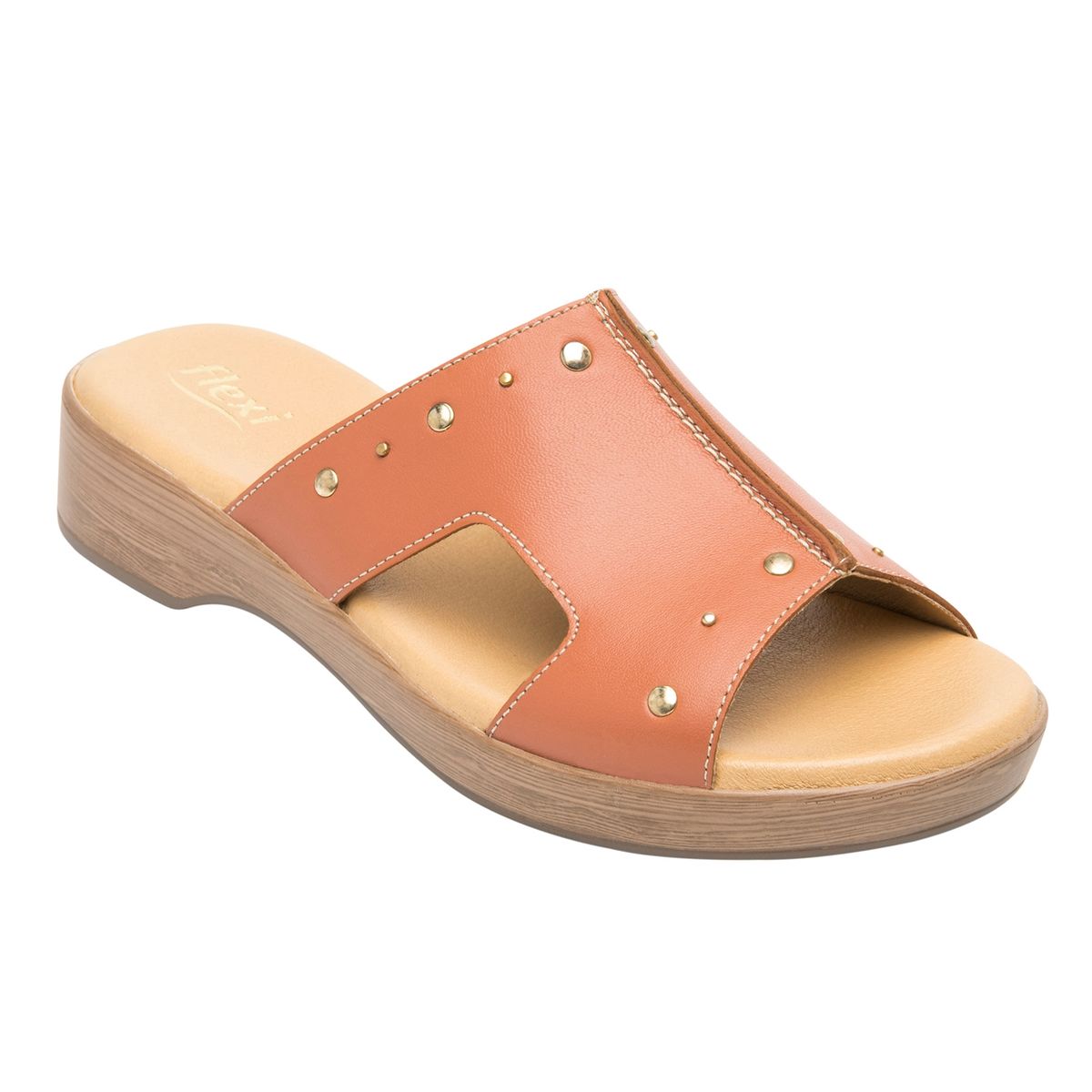 FLEXI - Sandalia Mujer Cuero Doha Rosa Flexi