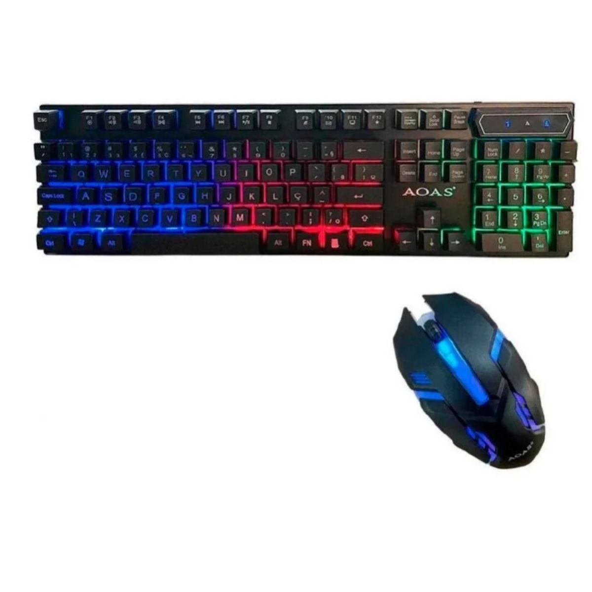 GENERICO - Kit Gamer Teclado y Mouse - NEGRO
