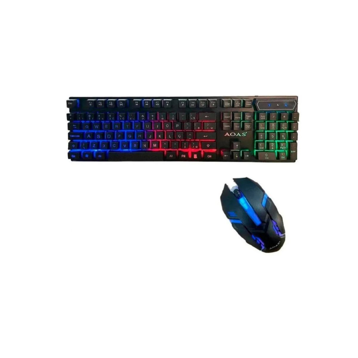 GENERICO - Kit Gamer Teclado y Mouse - NEGRO