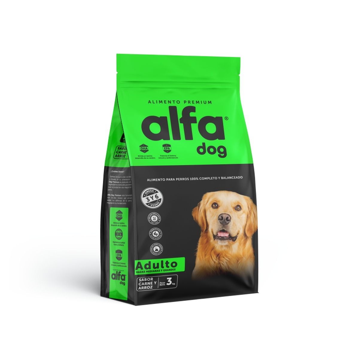 ALFA DOG - ALIMENTO PERROS ALFA DOG PREMIUM ADULTO 3 KG