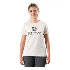 MARMOT - Polera Logo Tee Crema