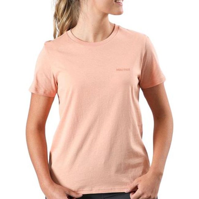 MARMOT - Polera Chest Logo Tee Rosa MARMOT