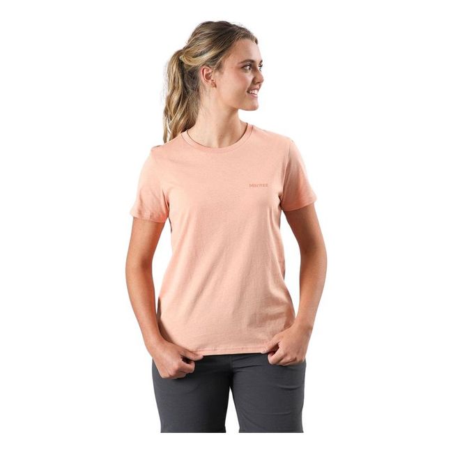MARMOT - Polera Chest Logo Tee Rosa MARMOT