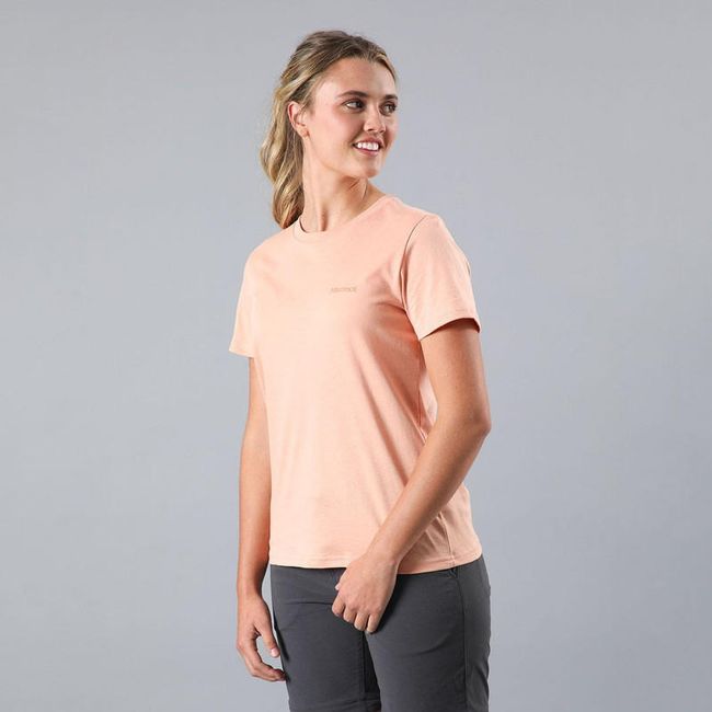 MARMOT - Polera Chest Logo Tee Rosa MARMOT