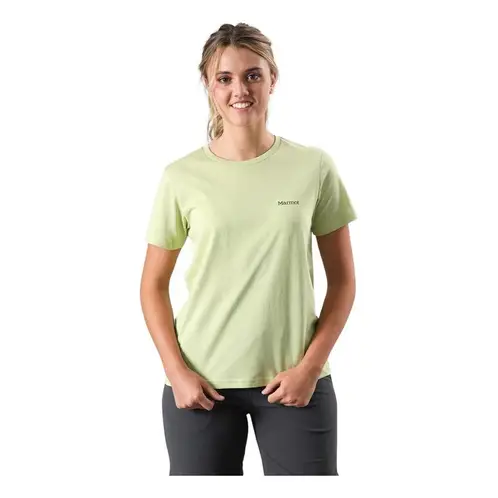 MARMOT - Polera Chest Logo Tee Verde