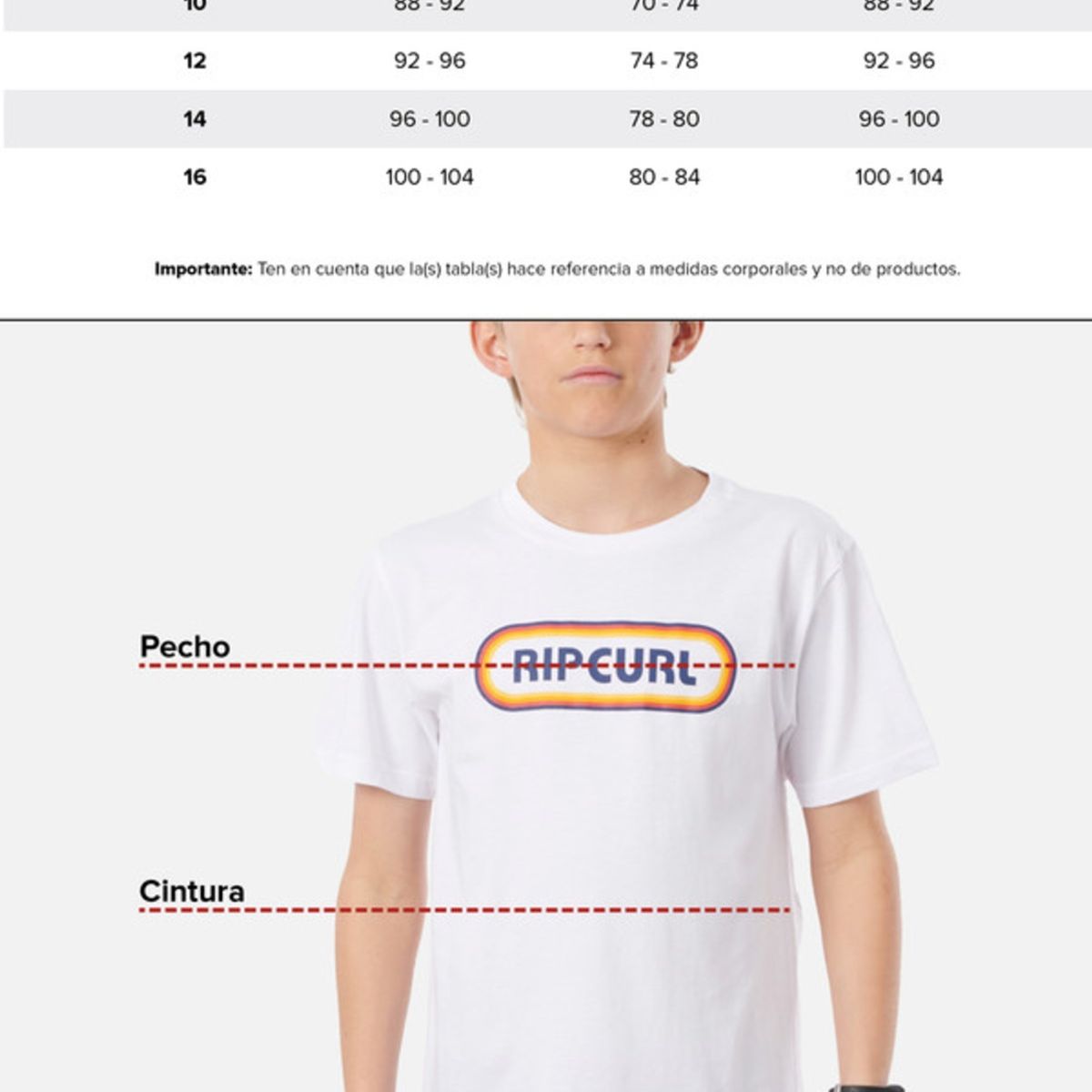 RIP CURL - Polera Surf Revival Mt S/S Tee Gris Juvenil Rip Curl