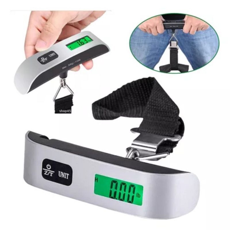 GENERICO - Pesa Digital Lcd Mano Maleta Equipaje Balanza Portátil 50kg 227023
