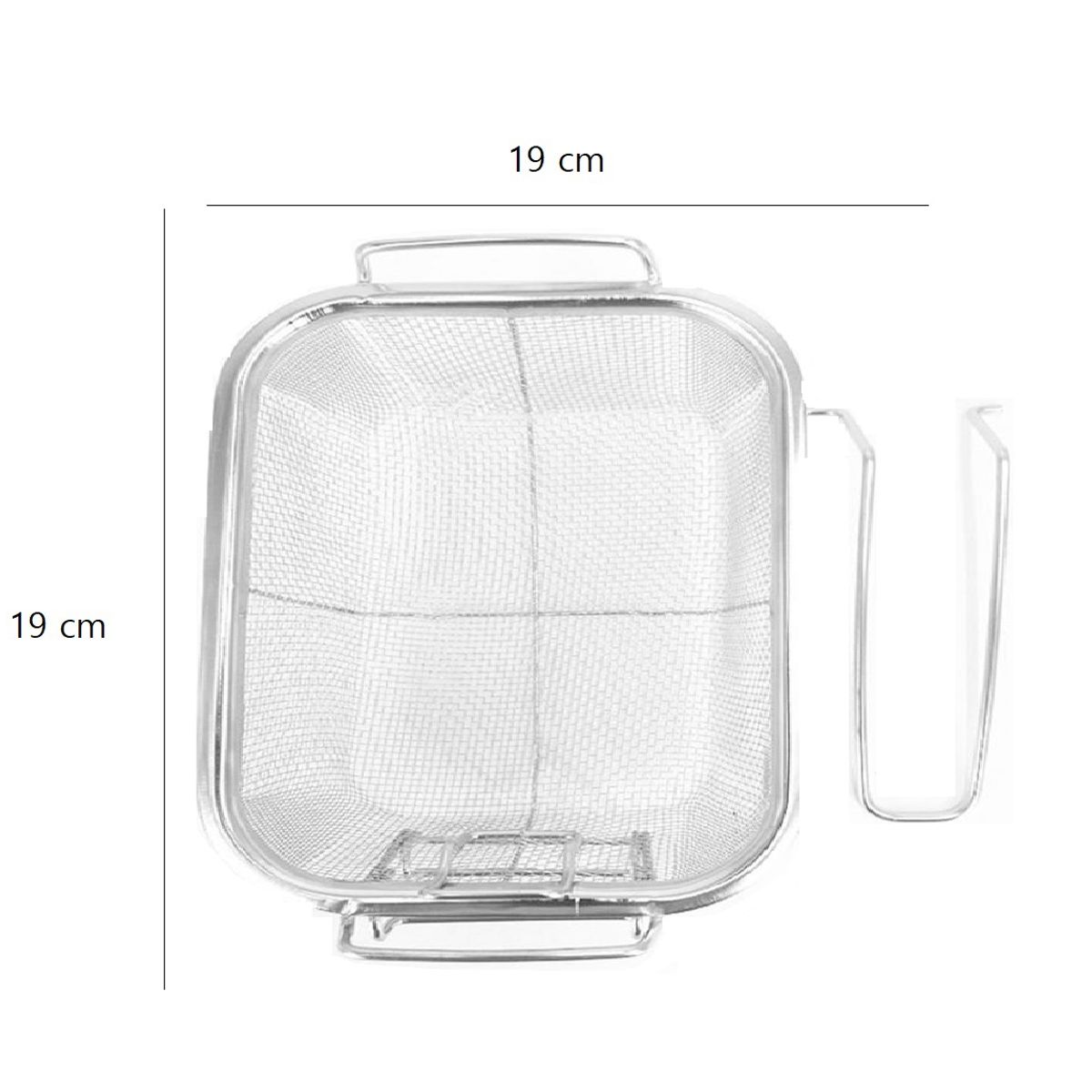 GENERICO - Cesta Freidora Acero Inoxidable Colador Multiuso Airfryer