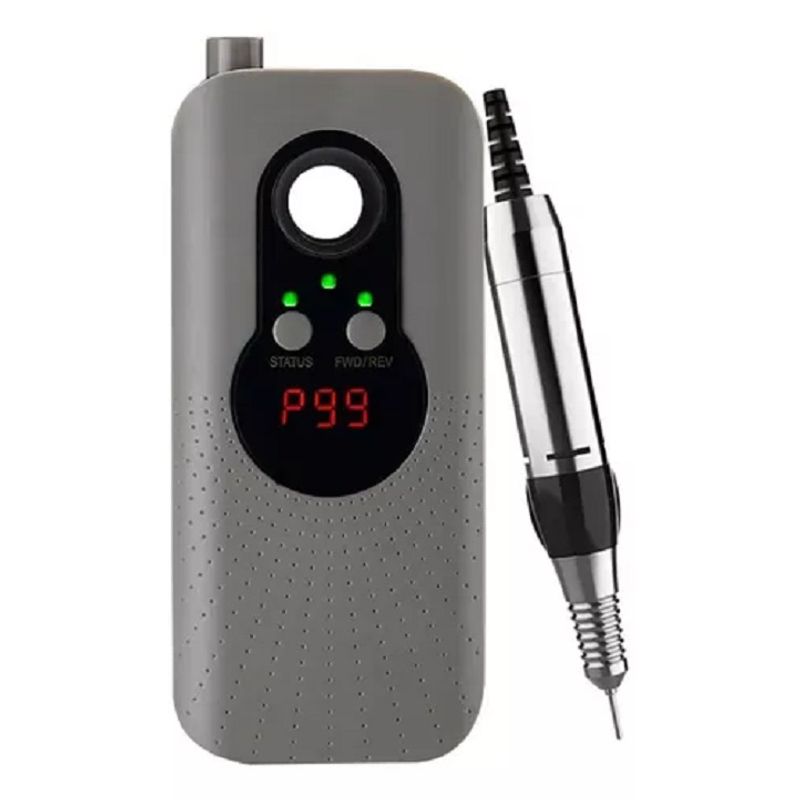 GENERICO - Torno Uñas Inalámbrico Lcd 35000Rpm Manicura 228207 Gris