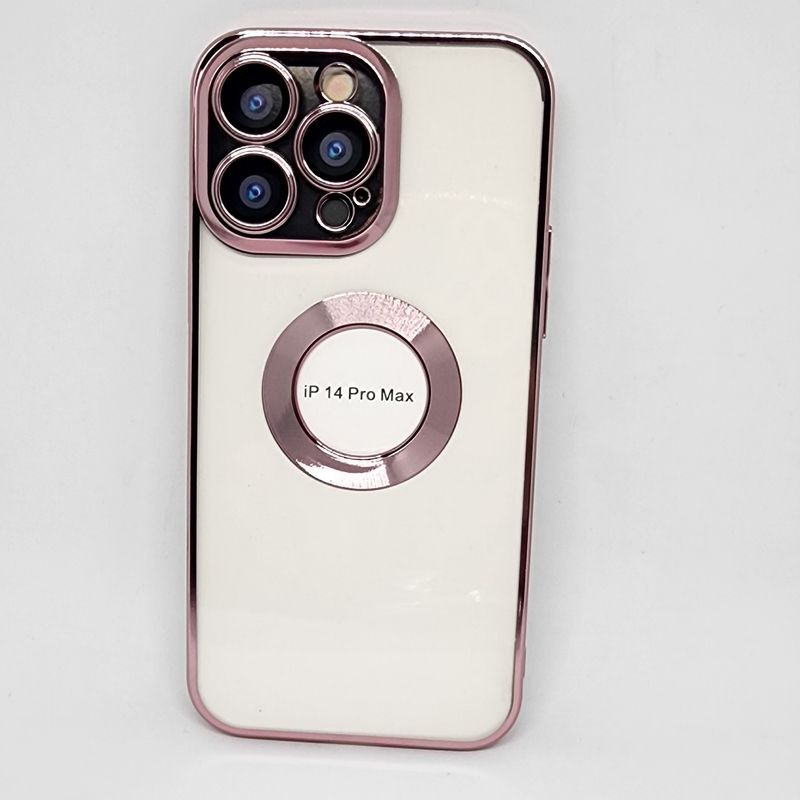 GENERICO - Funda Transparente de lujo con magfase Para Iphone 14 Pro Max Rosa