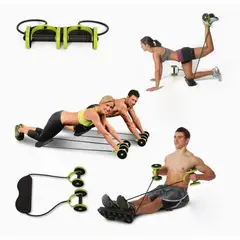 GENERICO - Rueda De Ejercicios Con Bandas Elasticas Abdominales