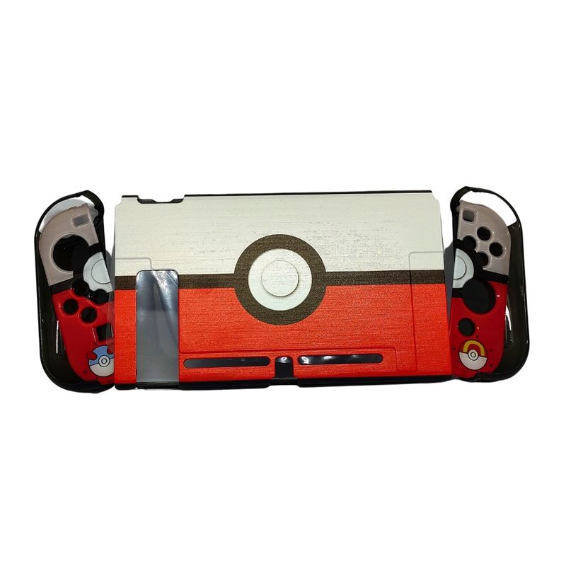OEM - Carcasa protectora diseño Pokebola para Nintendo Switch