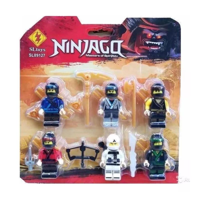 GENERICO - Juguete Set 6 Figuras Ninja Go Con Accesorios