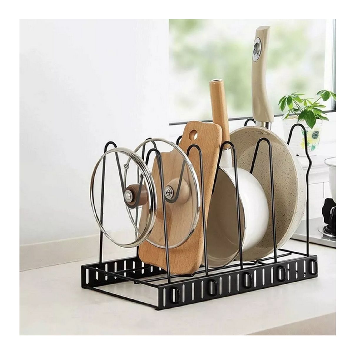 GENERICO - Organizador Estante Cocina Platos Ollas 5 Niveles